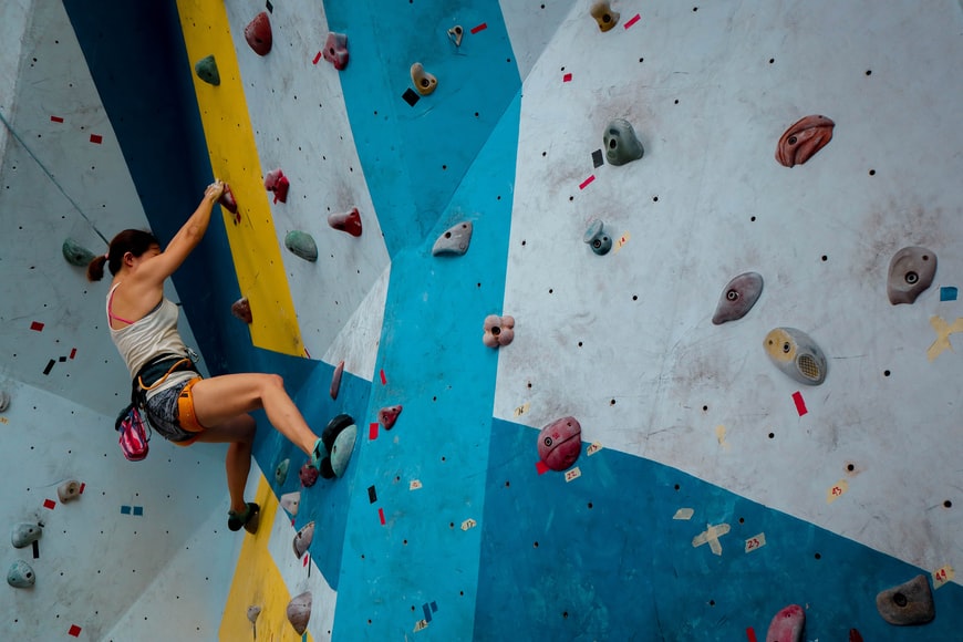 indoor rock climbing